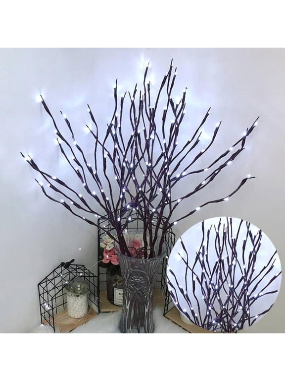 Nordic Style Light Simulation Tree Branches,Tabletop Lighted Bonsai Tree Lamp, Led Tree Branch Lamp, Light Up Tree Lamp for Indoor Decorative(5Pcs Branches)