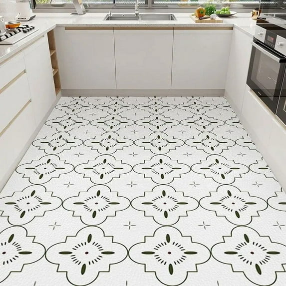 Nordic Style Living Room Rug PVC Leather Kitchen Mat Non-slip Soft Bedroom Carpets Balcony Lounge Rugs Customizable Doormat