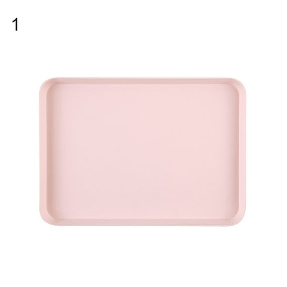 Nordic Style Plastic Fast Food Tray | Simple Rectangular Fruit Dessert Storage - Kitchen Organizer Supplies