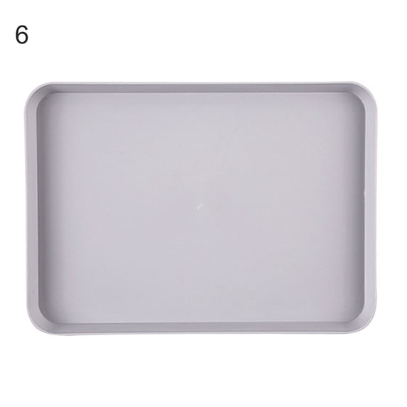 Nordic Style Plastic Serving Tray | 1 Rectangular Fast Food Tray - Durable Storage for Fruit and Dessert | Ideal Kitchen Accessory