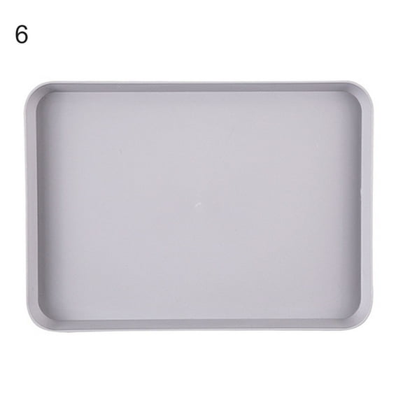 Nordic Style Plastic Serving Tray | 1 Rectangular Fast Food Tray - Durable Storage for Fruit and Dessert | Ideal Kitchen Accessory