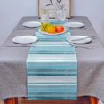 thumbnail image 1 of Nordic Style Stripes Turquoise Home Coffee Table TV Counter Luxury Tablecloth Party Dinner Country Wedding Decoration Tablecloth, 1 of 4
