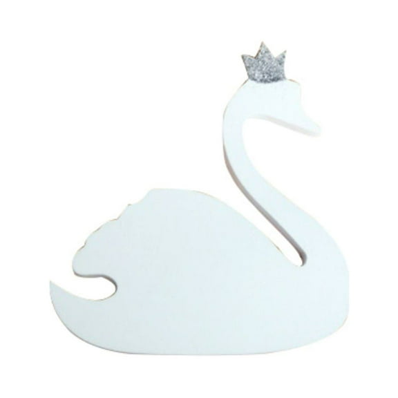 Nordic Style Swan Princess Crown Wall Mounted Coat Hanger Hook Home Decoration