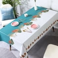 thumbnail image 1 of Nordic Style Tablecloth Blue Geometric Waterproof Dinning Table Cover Wedding Party Rectangular Table Cloth Home Kitchen Decor, 1 of 5