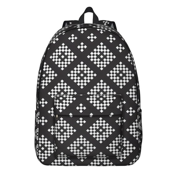 Nordic Style Travel Backpack for Students, Durable Boho Design with Multi Pockets, Perfect for College or Office