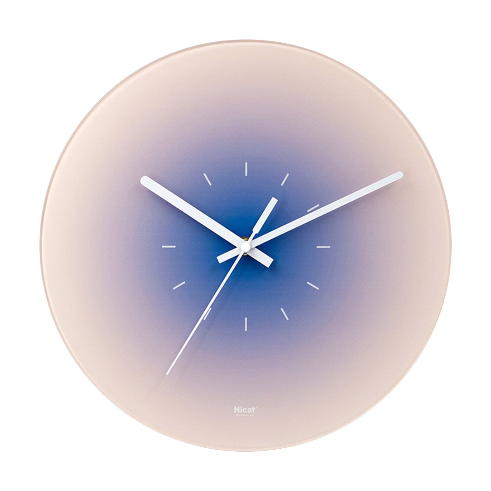 Nordic Sunset Wall Clock Battery Operated with Pointed Needle Round