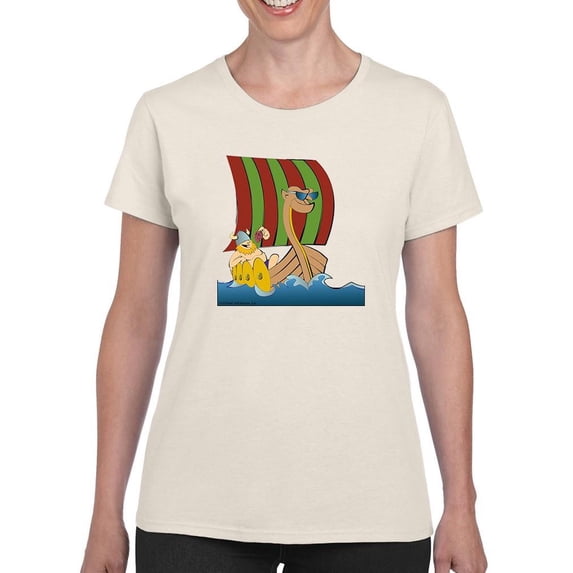 Nordic Tourism. T-Shirt Women -Wilfred Hildonen Designs, Female Medium