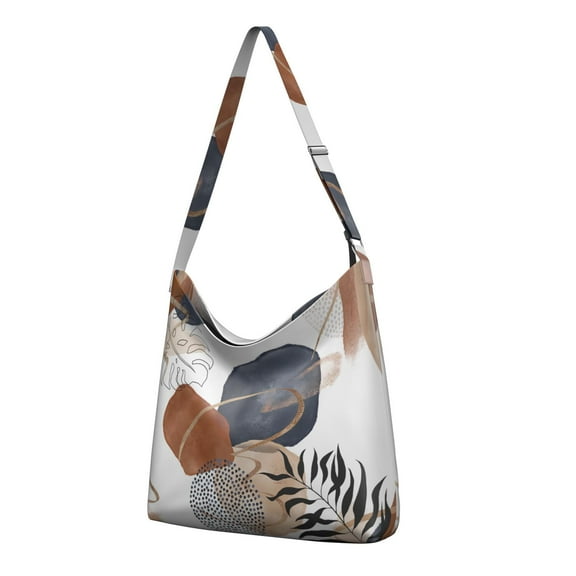 Nordic Tribal Crossbody Bag - Artistic Bohemian Shoulder Tote, Lightweight Adjustable Travel Purse