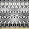 thumbnail image 1 of Ambesonne Nordic Fabric by the Yard Upholstery, Classical Scandinavian, 5 Yards, Grey White Black, 1 of 4