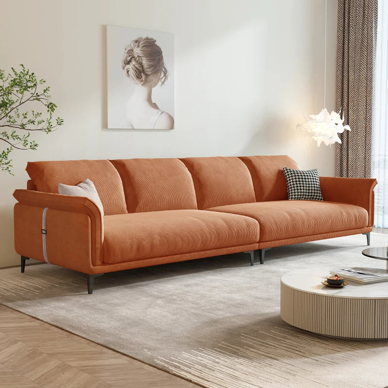 Nordic Velvet Living Room Sofa Sponge Luxury Minimalist Couch European