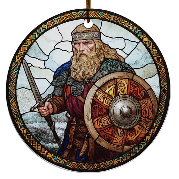 Nordic Viking Warrior Ornament, Scandinavian Christmas Ornaments 2025, Viking Christmas Ornaments, Celtic Norse Mythology Decor, Christmas Decorations Gifts