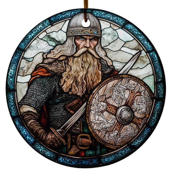 Nordic Viking Warrior Ornament, Scandinavian Christmas Ornaments 2025, Viking Christmas Ornaments, Celtic Norse Mythology Decor, Christmas Decorations Gifts
