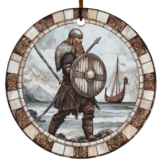 Nordic Viking Warrior Ornament, Scandinavian Christmas Ornaments 2025, Viking Christmas Ornaments, Celtic Norse Mythology Decor, Christmas Decorations Gifts