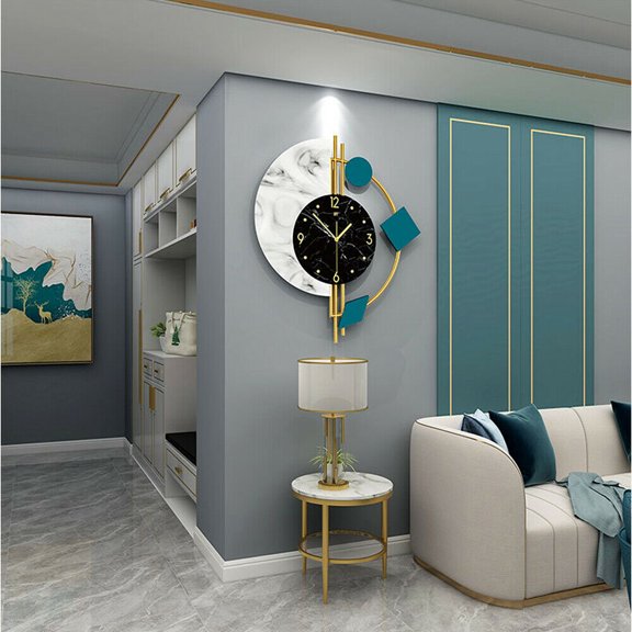 Nordic Wall Clock Watch Modern Living Room Office Quartz Silent Home Decor Clock