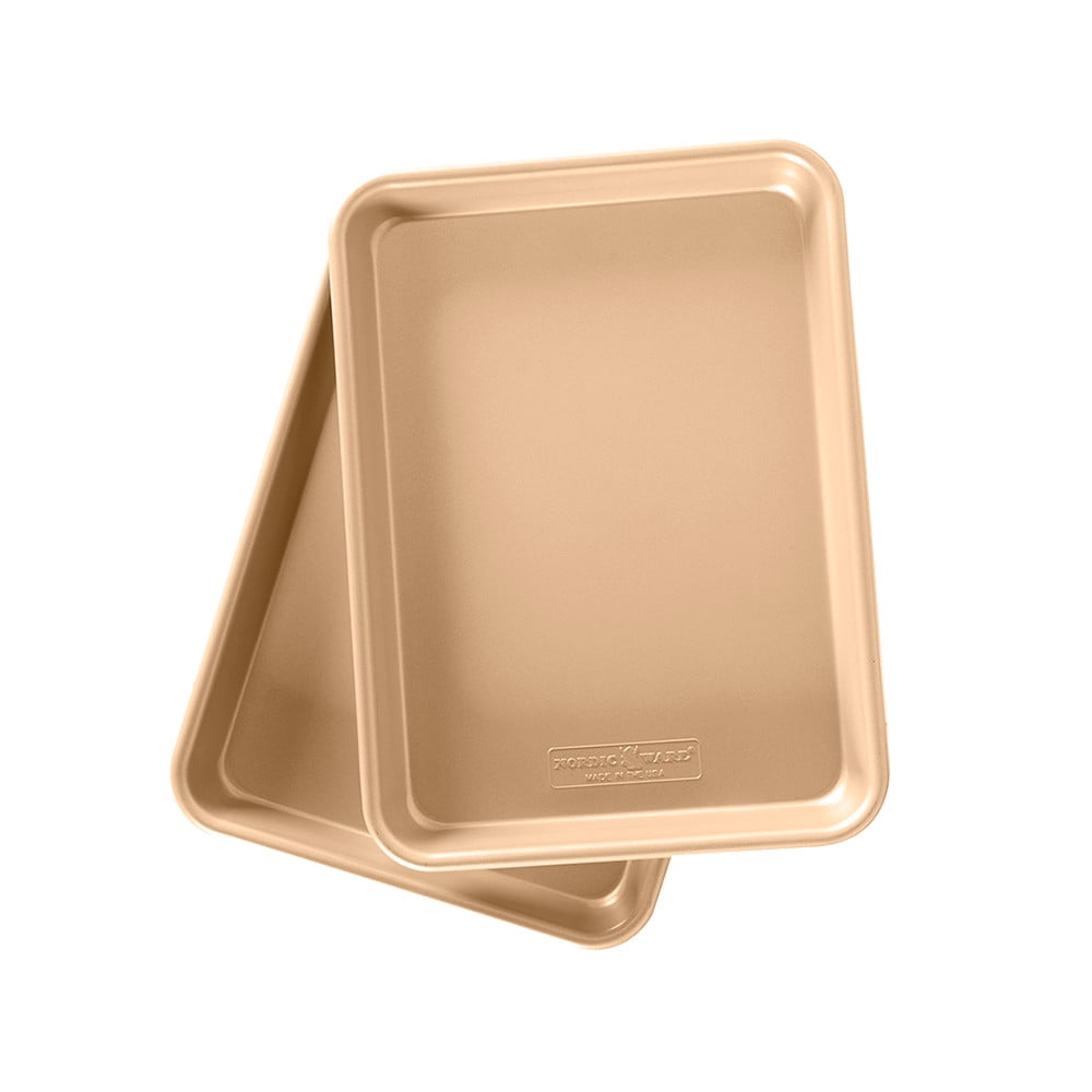 Nordic Ware Gold Aluminum Nonstick Quarter Sheet Set
