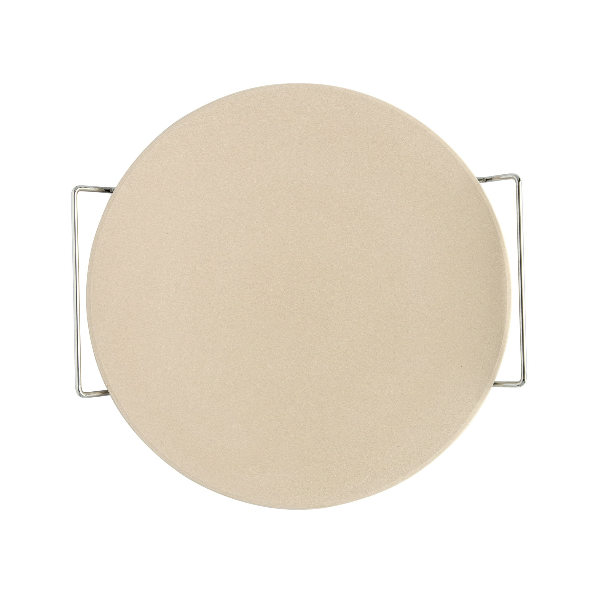 Nordic Ware 2 Piece Ceramic Pizza Stone with Steel Holder, 13" x 13"