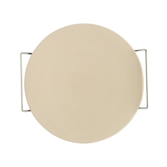 Nordic Ware 2-Piece Pizza Bakeware Set with 13" Ceramic Pizza Stone and Steel Wire Holder