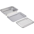 thumbnail image 1 of Nordic Ware Naturals Compact Grill and Bake Set - Non-Stick - 3 Piece, Silver — Residential Use, Standard Application, 1 of 1