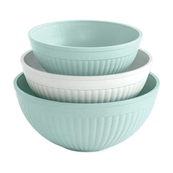 Nordic Ware 3 Piece Prep & Serve Bowl Set - Sea Glass Multi