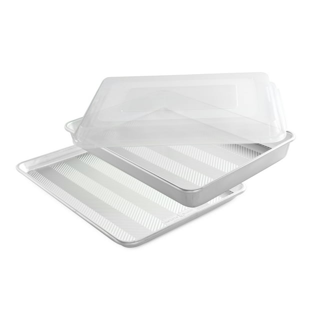 Nordic Ware 3 Piece Prism Natural Aluminum Baking Sheet Set, Large