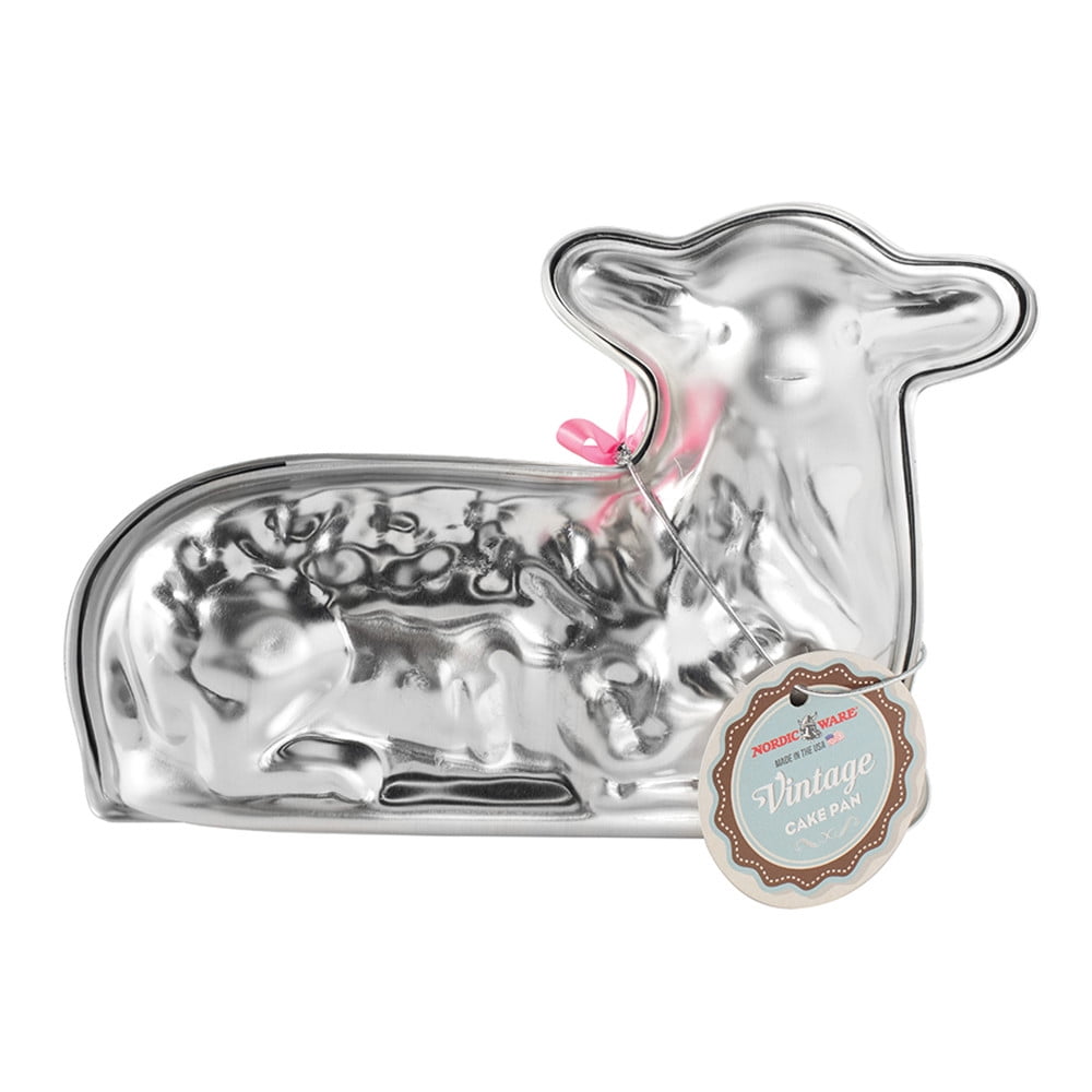 Nordic Ware 3D Lamb Cake Baking Pan Free Standing Design Oven Safe Hand Wash Walmart