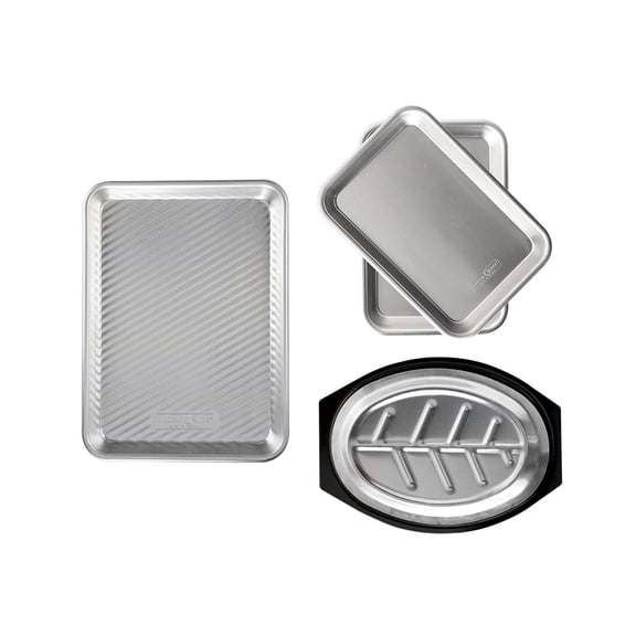 Nordic Ware 4-Piece Burger Grill Prep & Serve Set