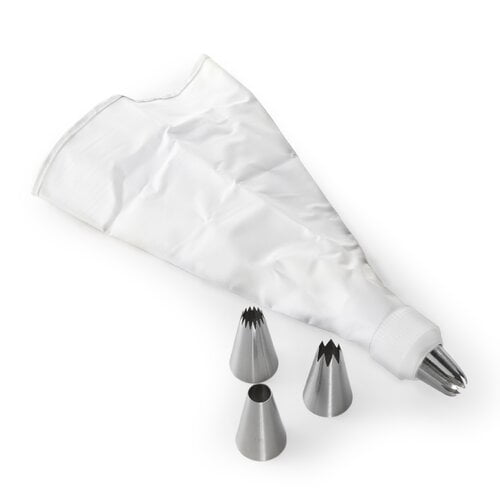 Nordic Ware 6 Piece Jumbo Decorating Tip Set, Stainless Steel Tips, 0.27 lbs, 2.13" X 3.13" X 6"