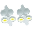 thumbnail image 1 of Nordic Ware 64702 Microwave 2 Cavity Egg Poacher (2 Pack), 1 of 5