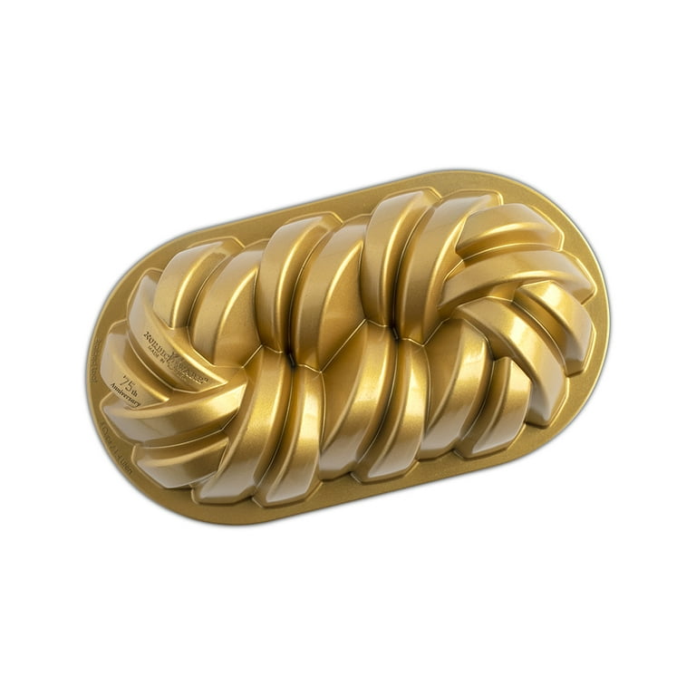 Nordic Ware 75th Anniversary Braided Mini Bundt Pan - Gold, 1