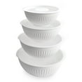 thumbnail image 1 of Nordic Ware 8 Piece Covered Bowl Set, White, 1 of 3