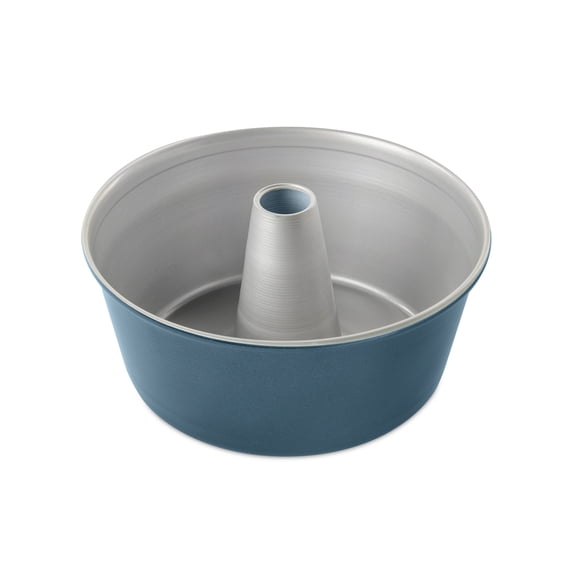 Nordic Ware Angel Food Cake Pan, 16 Cup, Blue and Silver
