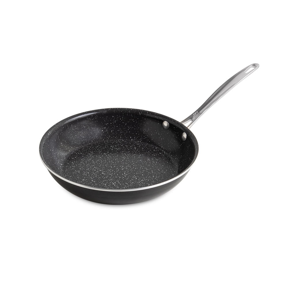 Basalt 10" Black Aluminum Saute Skillet with Ceramic Coating