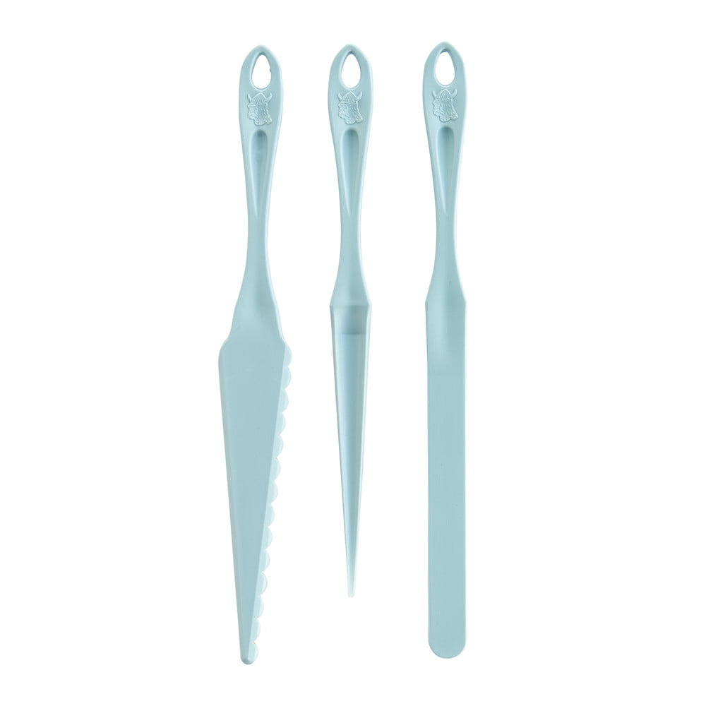 Nordic Ware Light Blue 3-Piece Bundt Cake Tool Set