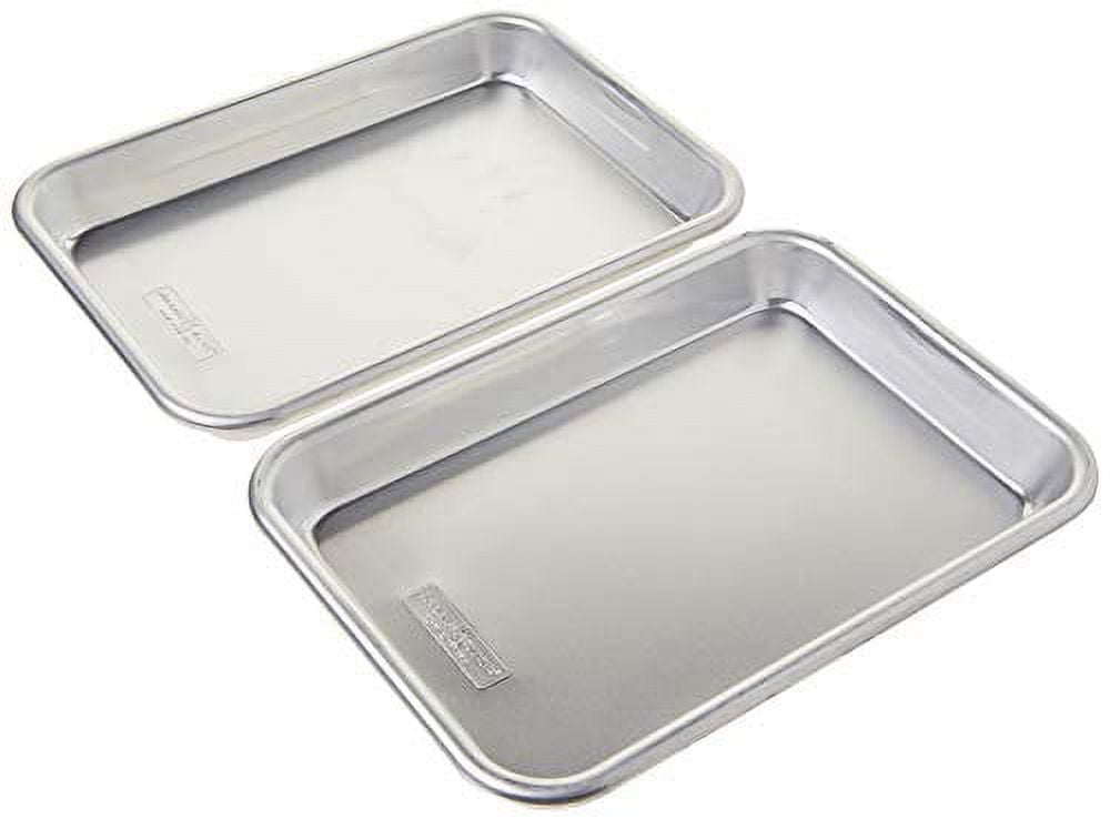 Aluminum Natural Finish Burger Serving Tray Duo
