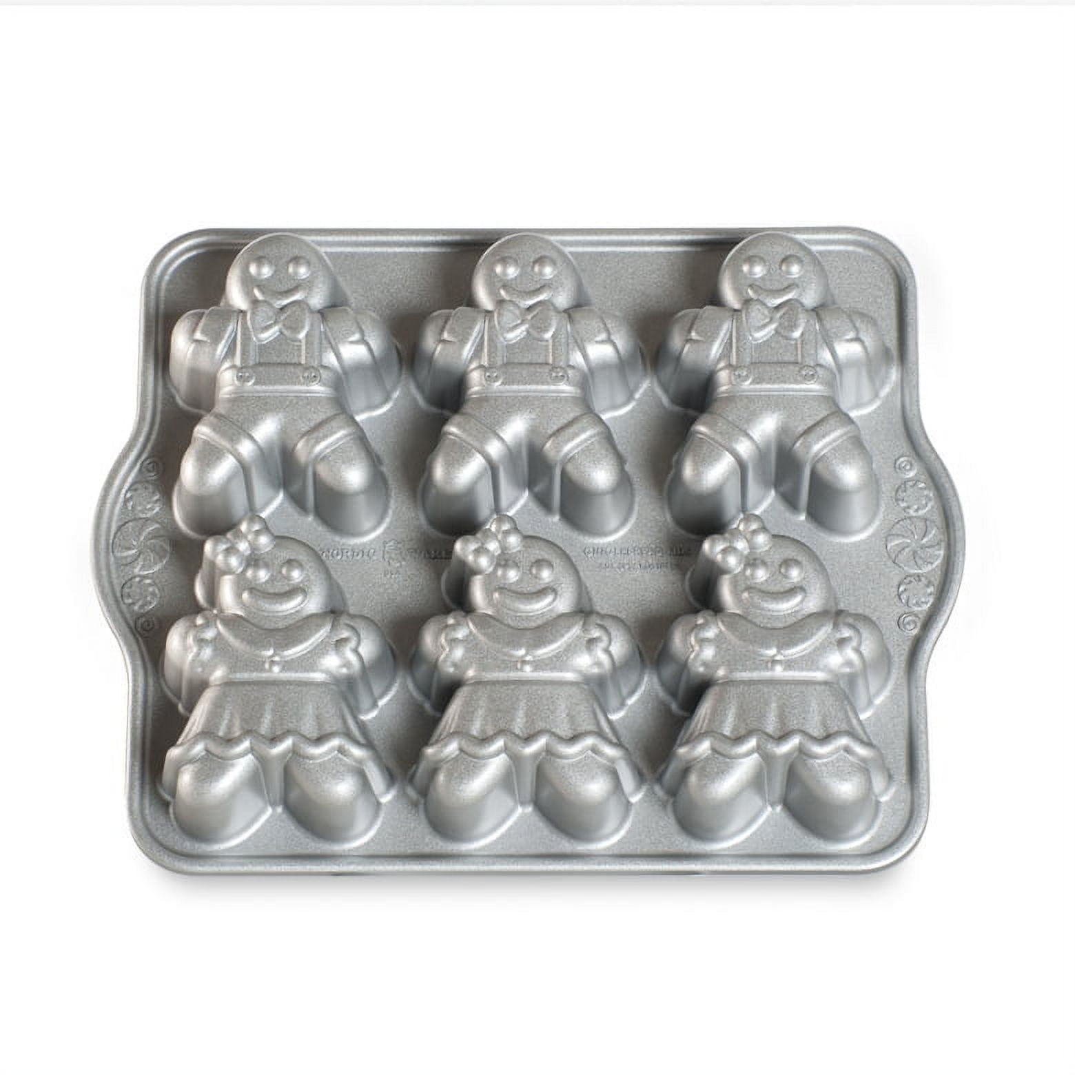  Wehome Gingerbread Cake Pan Cakelet Pan，Non-stick Cast Aluminum  Muffin Pan，12-Cavity Snowman and Christmas Tree Gingerbread Baking Pan，Heavy-gauge  Bakeware Pan: Home & Kitchen