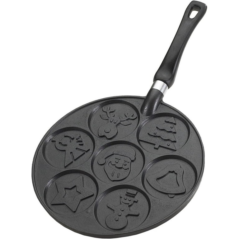 Nordic Ware Christmas Morning Pancake Pan, Black