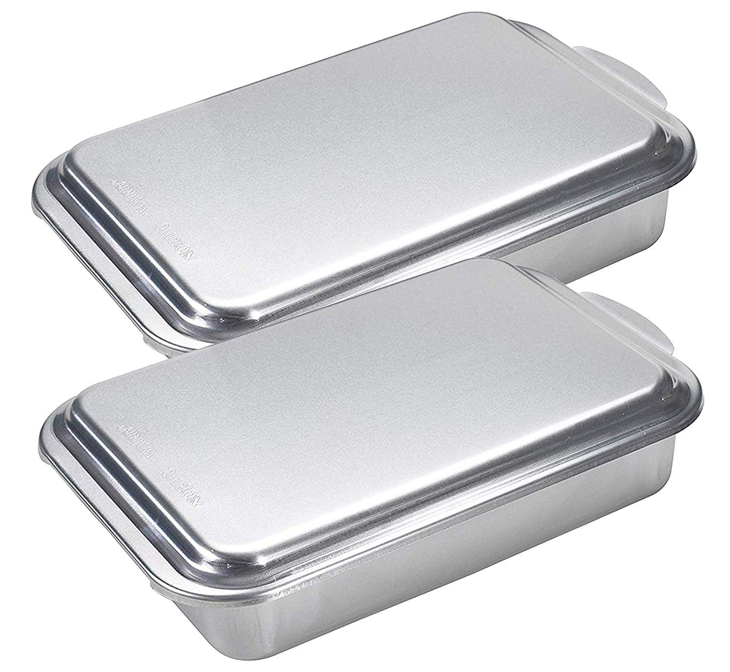 Nordic Ware Naturals Aluminum NonStick 9x13-Inches Cake Pan,Silver