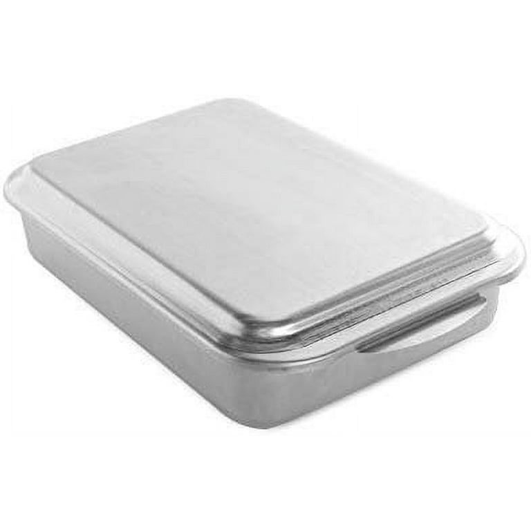 Lindy's Stainless Steel 9 X 13 Inches Covered Cake Pan, Silver