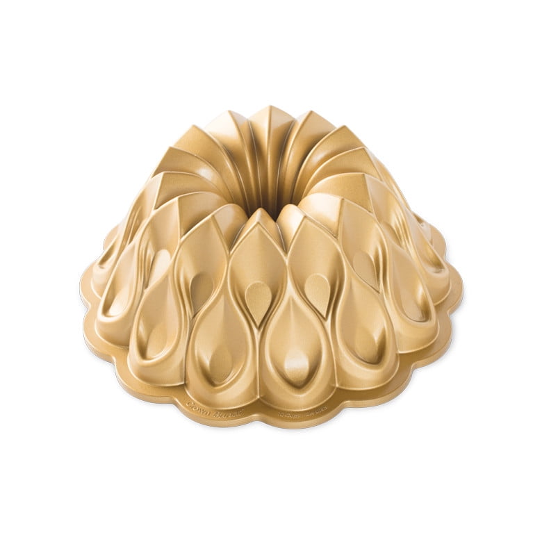 Gold Aluminum Non-Stick Crown Bundt Cake Pan