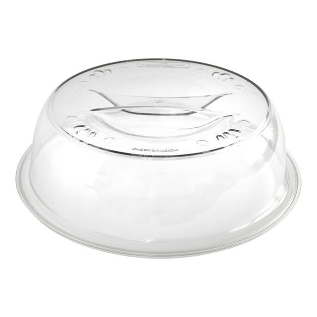 Nordic Ware Deluxe Microwave Spatter Cover, Clear, 11" x 11" x 3.1