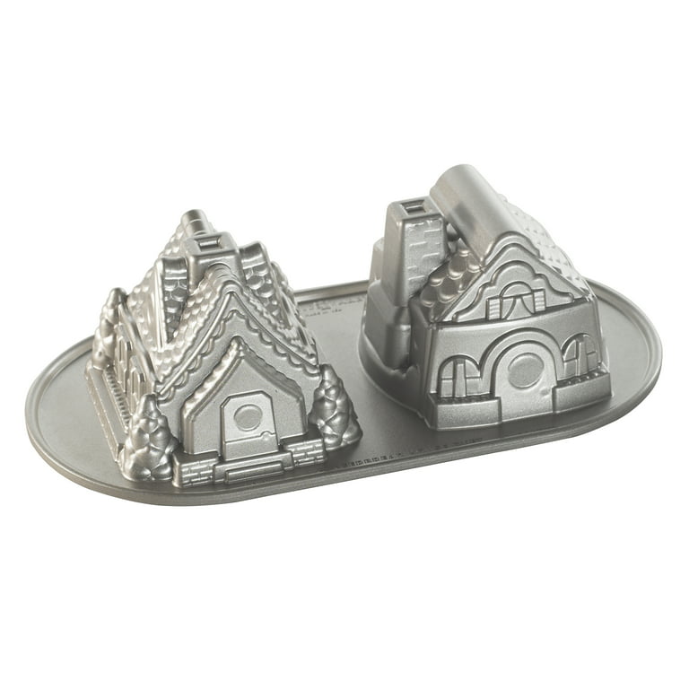 Nordic Ware, Kitchen, Nordic Ware Gingerbread House Bundt Cake Pan Dish  Red Holiday Cast Aluminum