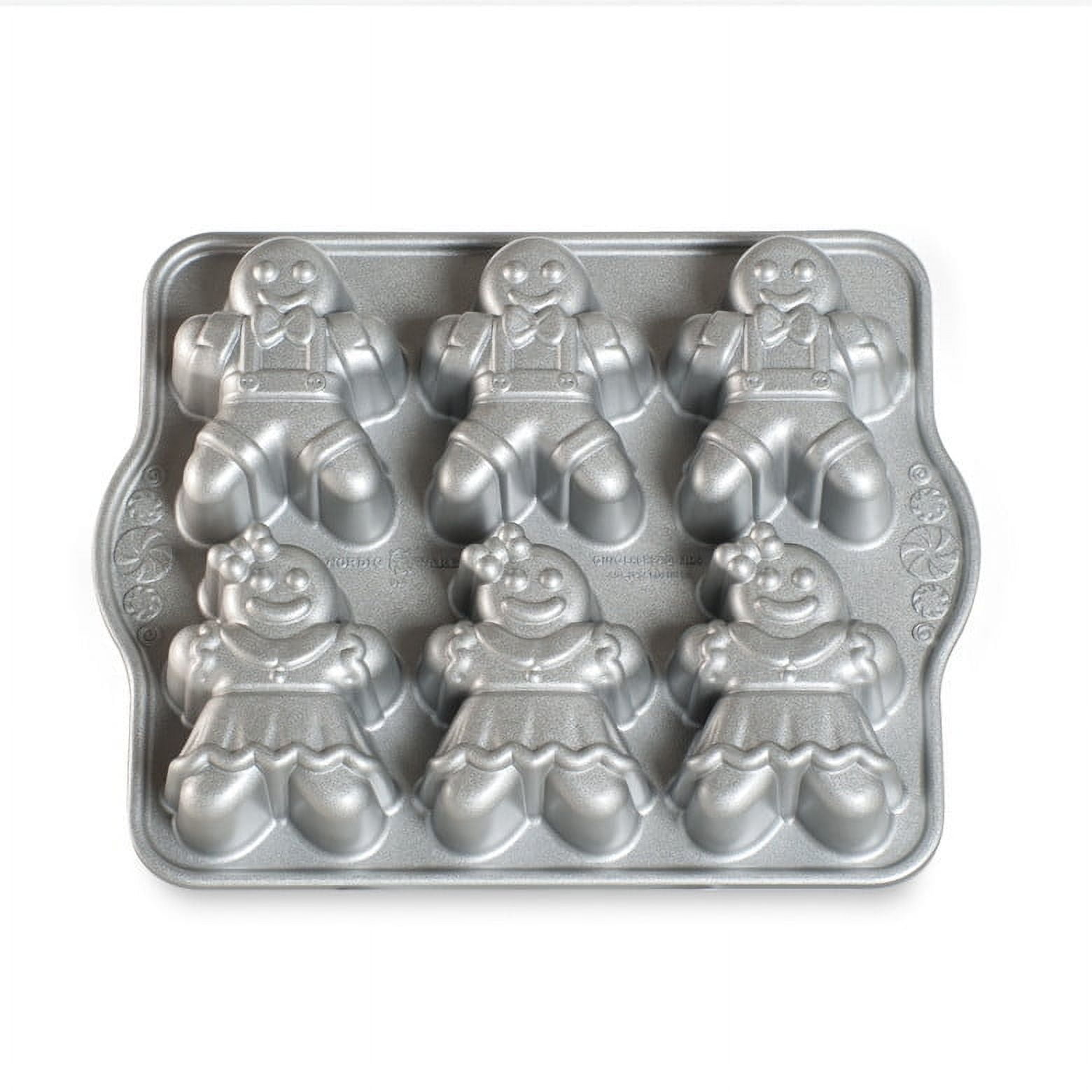 Free Shipping! Nordic Ware Gingerbread Kids Cakelet Pan