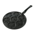 thumbnail image 1 of Nordic Ware Holiday Pancake Pan, Cast Aluminum with phenolic handle, 10 Year Warranty, 3.13" X 3.13" X 0.25", 1 of 4