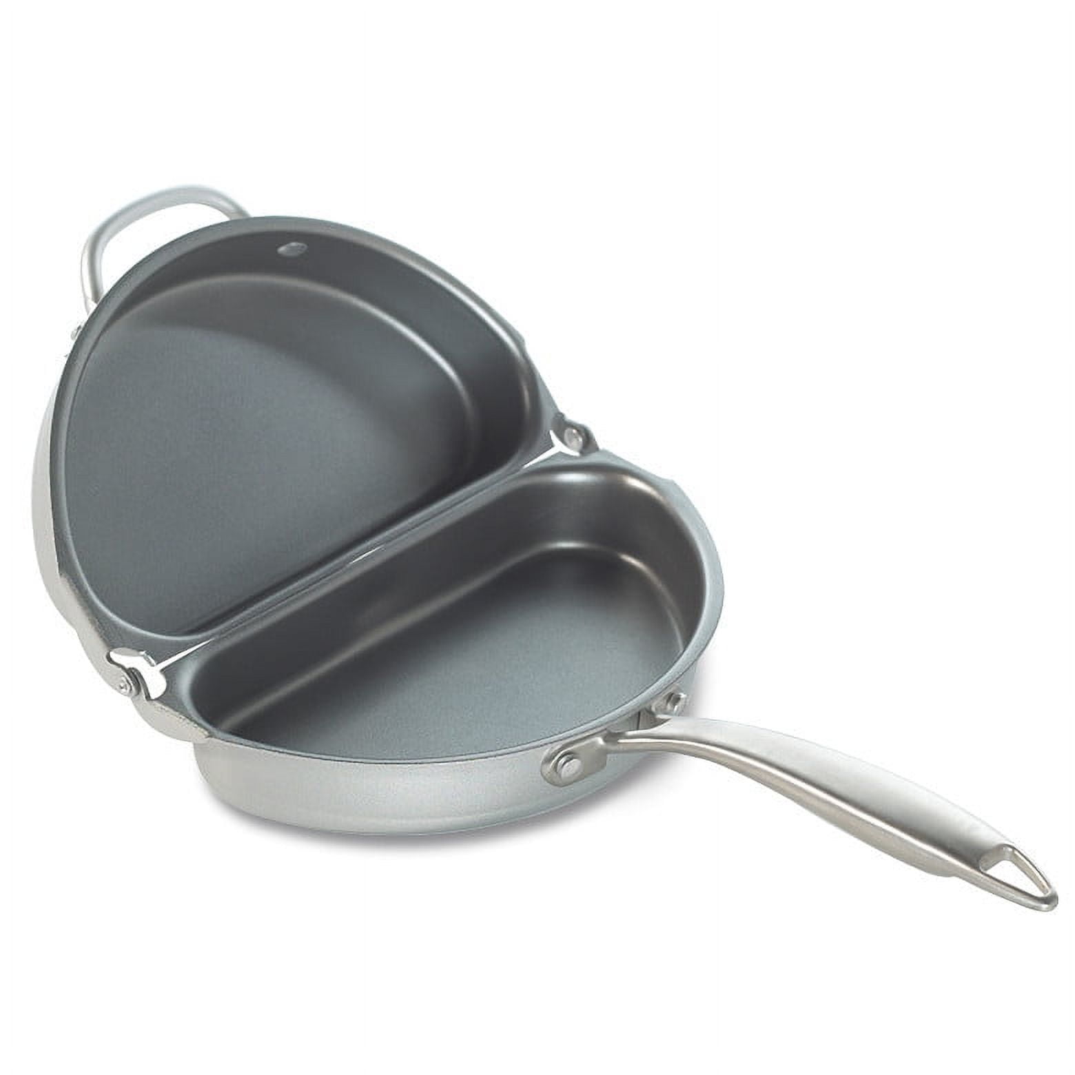 Gray Non-Stick Aluminum Omelet Pan with Ceramic Coating