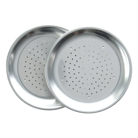 Nordic Ware Natural Aluminum 2 Pack Air Crisper Pizza Pans, 9" x 9"