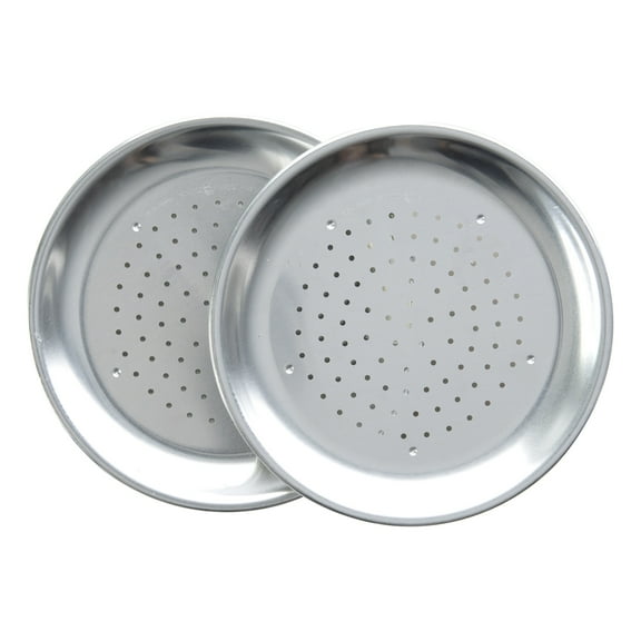 Nordic Ware Natural Aluminum 2 Pack Air Crisper Pizza Pans, 9" x 9"