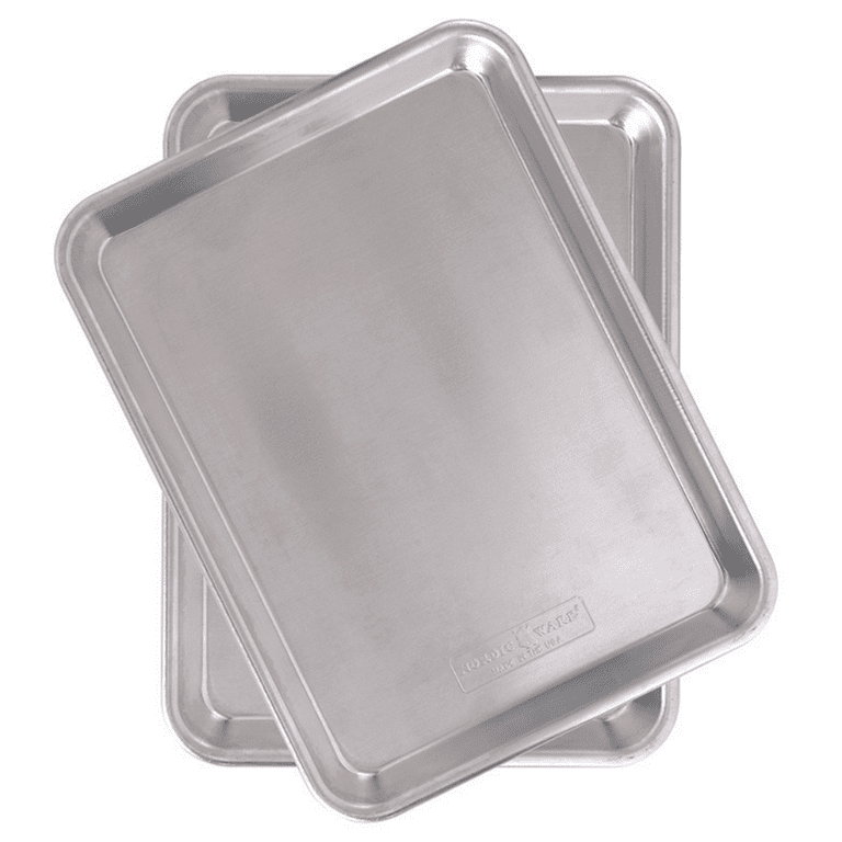 Nordic Ware Aluminum Full Size Sheet Pan 26 x 18 inches for commercial oven  use, Full Sheet, 2-Pack