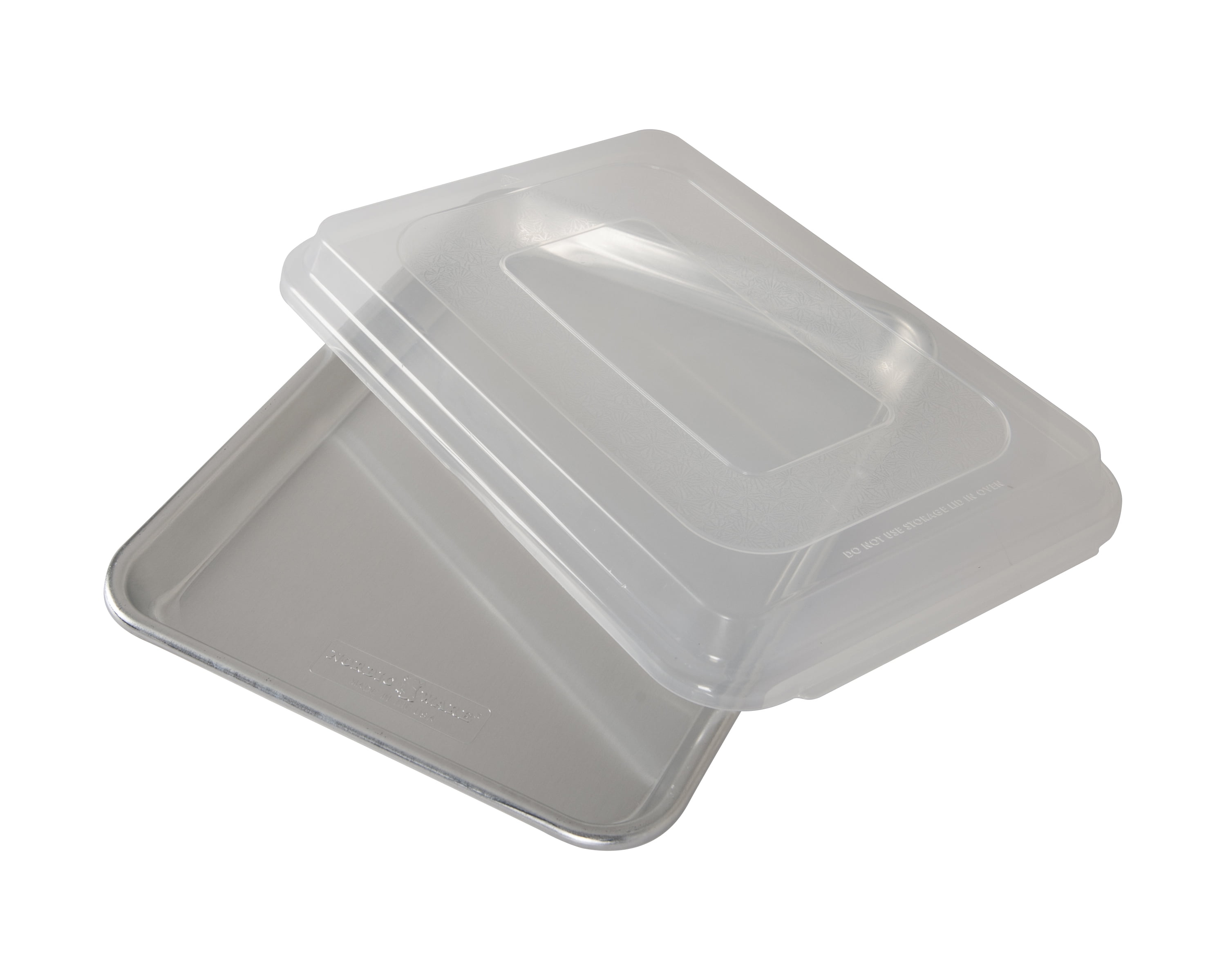 Nordic Ware Natural Aluminum Quarter Sheet with Lid,