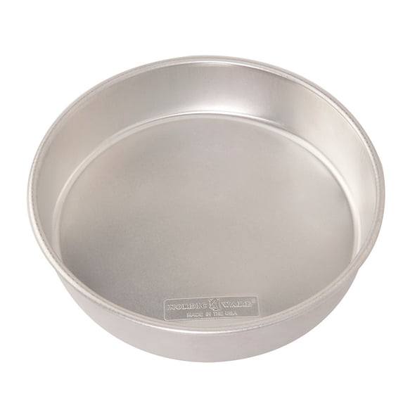 Nordic Ware Naturals 10 Inch Round Layer Cake Pan, Silver Aluminum