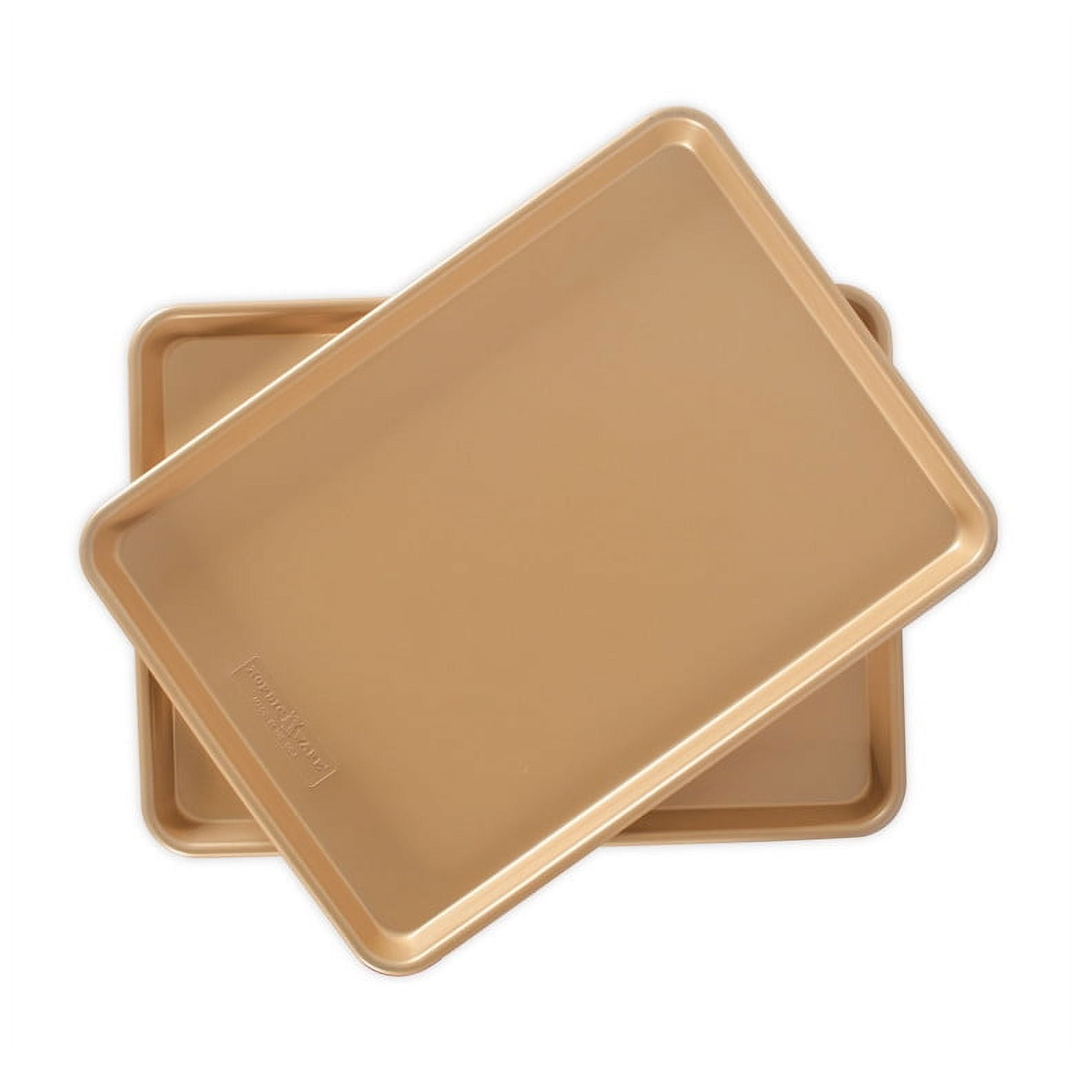 Gold Nonstick Aluminum Half Sheet Pan Set